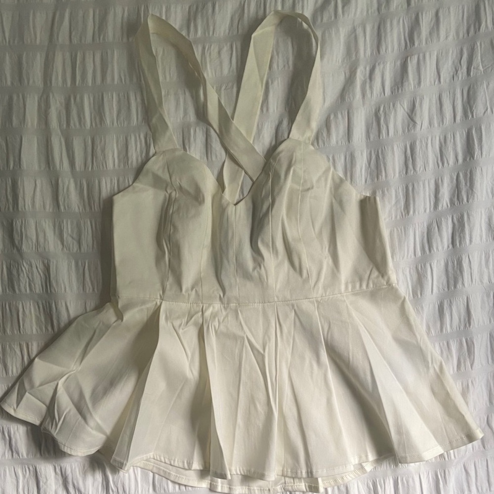 NWT Bebe Peplum Blouse Tank - Size 2